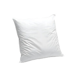 Vente-Unique Oreiller en coton bio 60 x 60 cm de NATUREA - 550gr/m2- Blanc- NATURE CONFORT