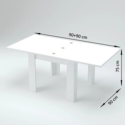 Acheter Alter Table à manger avec ouverture pour livre, Made in Italy, Console de cuisine auxiliaire, Table extensible, cm 90x90h75, couleur Gris cendré