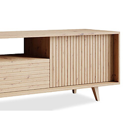 Bestmobilier Diego - meuble TV - bois - 180 cm