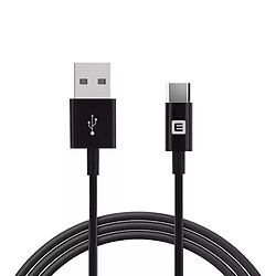 Evelatus TPC0 TPE durable USB vers USB-C (Type-C) Câble de charge universel rapide 3,1 A 1 m Noir