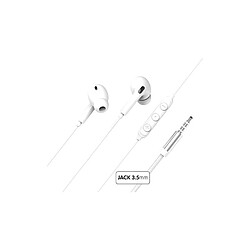 Ecouteurs intra auriculaires avec fil Force Play KP Intra Jack 3.5mm Blanc