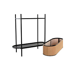 Cache-pot DKD Home Decor Naturel Noir Métal Colonial Bambou (60 x 23.5 x 69 cm)