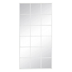 BigBuy Home Miroir mural Blanc Vertical Fenêtre 90 x 3 x 180 cm