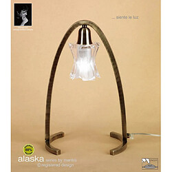 Luminaire Center Lampe de Table Alaska 1 Ampoule G9, laiton antique