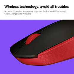 Avis Yonis Souris Sans Fil USB 1000DPI Rouge