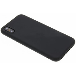 Coque Silicone Pour iPhone X / Xs Couleur Noir Haute Protection Little Boutik®