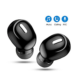 Acheter GUPBOO X9 Mini écouteurs intra-auriculaires sans fil Bluetooth Compatible 5.0 casque Hi-Fi avec micro casque de sport casque stéréo