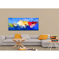 EPIKASA Impression sur Toile Couleur Abstract, Multicouleur, Polyester, 100x3x70 cm