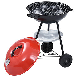 Avis vidaXL Barbecue portable XXL au charbon avec roues 44 cm