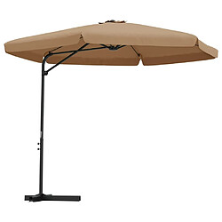 Maison Chic Parasol Jardin | Parasol d'extérieur avec mat en acier 300 cm Taupe - GKD44838