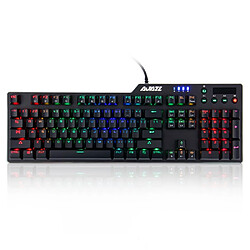 Wewoo Ajazz AK35I Multimedia Knob Gaming RGB Clavier de machines en alliage de rétro-éclairage axe noir