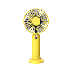 Avis Ventilateur Portatif Autoportant Strong Wind ABS Vous Refroidit Ventilateur de Bureau pour les Voyages-Jaune