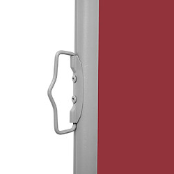 Avis vidaXL Auvent latéral rétractable de patio 140x600 cm Rouge