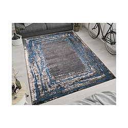 Mani Textile Tapis RING Noir/Bleu