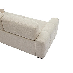 Acheter Vente-Unique Canapé 3 places en tissu chiné beige SAVATO