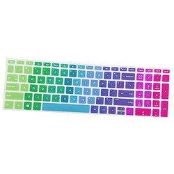 3x Couverture De Peau De Clavier D'ordinateur Portable En Silicone Pour HP 15.6 ''BF Ordinateur Portable Arc-en-ciel