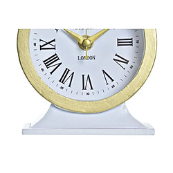 Look & Feel Horloge de table DKD Home Decor Verre Noir Blanc Fer (12 x 6 x 13 cm) (2 Unités)