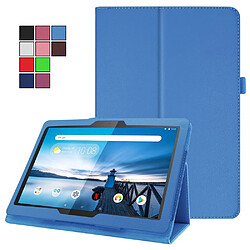 Etui en PU support de litchi bleu clair pour votre Lenovo Tab M10 TB-X605F