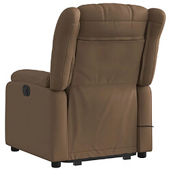 Acheter vidaXL Fauteuil de massage inclinable Marron Tissu