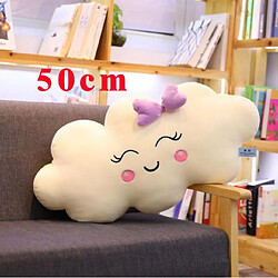 Universal 50 cm style kawaii nuage peluche coussin canapé souple mignon sourire nuage peluche enfant fille cadeau | oreiller de luxe