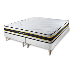 Avis Sleepfit Ensemble double sommier + matelas FLEXY ressorts ensachés et mémoire de forme 180x200