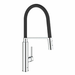 GROHE - Robinet de cuisine évier Feel, robinet avec douchette extractible, bec en forme de U, inverseur 2 jets, 31489000