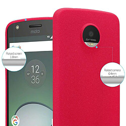 Cadorabo Coque Motorola MOTO Z PLAY Etui en Rouge pas cher