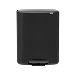 Brabantia Poubelle à pédale Poubelle à pédale Bo, 60 L - Matt Black