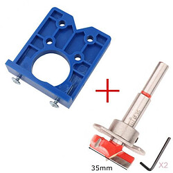 Gabarit De Goujon 35 Mm Kit De Perçage Guide De Perçage De Trou De Charnière + Ouvre-trou D'échelle