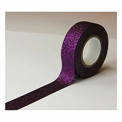 Youdoit Masking tape - Violet - Paillettes - Repositionnable - 15 mm x 5 m