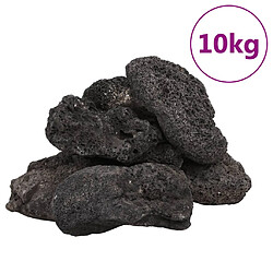 vidaXL Roches volcaniques 10 kg noir 10-30 cm