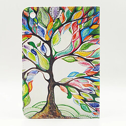 Etui en PU impression motif avec support arbre colorisée pour votre Apple iPad mini 1 2 3