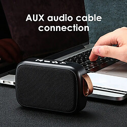 Universal Haut-parleur Bluetooth multifonctionnel subwoofer portable sans fil musique stéréo surround haut-parleur extérieur support carte TF clé USB FM | haut-parleur portable (noir) pas cher