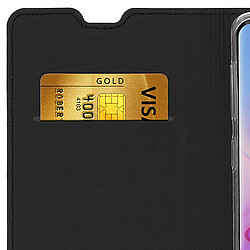 Housse Samsung Galaxy S10 Étui Porte-cartes Fonction Stand Dux Ducis noir pas cher