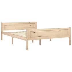 Maison Chic Lit adulte - Lit simple Cadre de lit,Structure du lit Contemporain Bois de pin massif 120x200 cm -MN44983