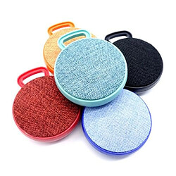 Avis Yonis Mini Enceinte Bluetooth Portable Ronde Texture Tissu Appels Mains Libres Support TF Carde