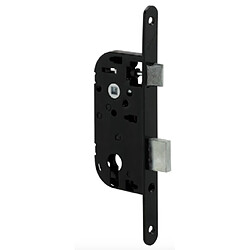 DOM METALUX Serrure de Porte Noire à Encastrer à Cylindre Axe 40 mm à Larder Reversible