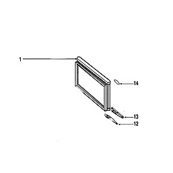 Vedette Porte congelateur avec joint magnetique