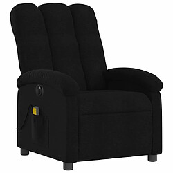 Avis Maison Chic Fauteuil Relax pour salon, Fauteuil de massage inclinable électrique Noir Tissu -GKD85220