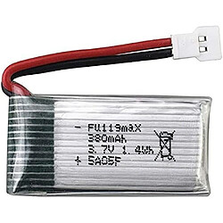 4 Pcs Batterie Lipo Rechargeable 3.7v 380mAh pour Hubsan X4 H107c H107d H107L, Syma X11 X11C, HS170 HS170C RC