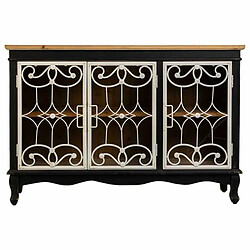 Acheter Buffet Alexandra House Living Noir verre Bois d'épicéa Bois MDF 36 x 80 x 120 cm