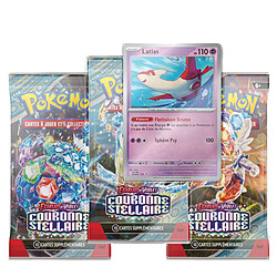 Carte à collectionner Pokémon EV07 Pack 3 boosters Ecarlate et Violet Couronne Stellaire