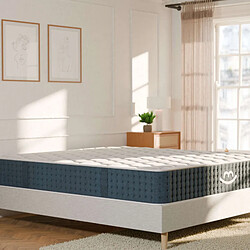 Morphea France Matelas hybride 120x190x27cm JADE premium - Mousse à mémoire forme & Ressorts Ensachés - Soutien ferme