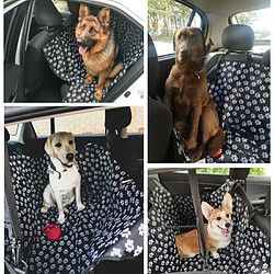 Avis Justgreenbox Tapis de siège de voiture pour chien, Noir, 130x150x38cM