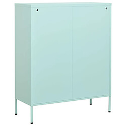 Acheter vidaXL Armoire de rangement Vert menthe 80x35x101,5 cm Acier