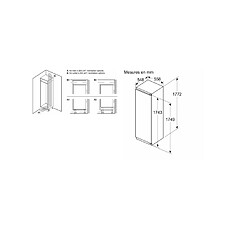 Réfrigérateur 1 porte intégrable à pantographe 310l blanc - KIR81VFE0 - BOSCH