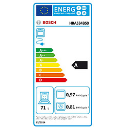 Four intégrable combi vapeur 71l 60cm ecoclean - hra534bs0 - BOSCH