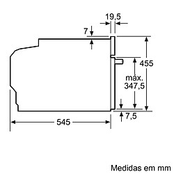 Microondas Empotrado Bosch 900W 36L Negro (CFA634GS1)