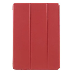 Etui en PU tablette support en trois volets rouge pour votre Apple iPad 9.7 (2017)