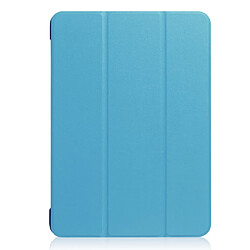 Etui en PU support triple bleu clair pour votre Apple iPad Air 10.5 (2019)/Pro 10.5 pouces (2017)